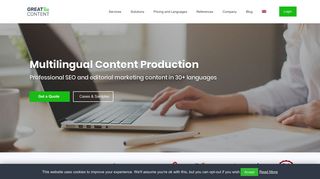 greatcontent – Multilingual Content Production in 30+ languages