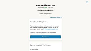 Sign in to GroupNet for Plan Members | Great-West Life