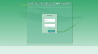 User Login - Great Lakes Institute of Management