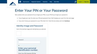 Enter Your PIN or Your Password - Great Lakes