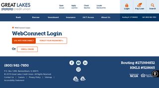 WebConnect Login | Great Lakes Credit Union