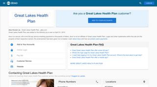 Great Lakes Health Plan: Login, Bill Pay, Customer Service and Care ...