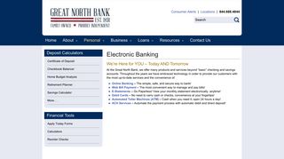Electronic Banking | Great North Bank