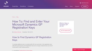 How To: Find and Enter Your Microsoft Dynamics GP Registration Keys