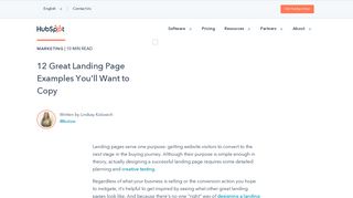 12 Great Landing Page Examples You'll Want to Copy - HubSpot Blog