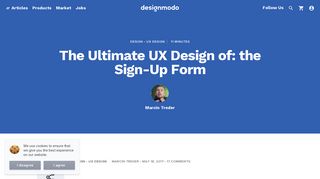 The Ultimate UX Design of: the Sign-Up Form - Designmodo