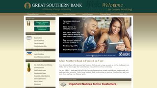 Great Southern Bank: Mississippi Bank : Checking Accounts, Savings ...