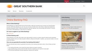 Online Banking FAQ › Great Southern Bank