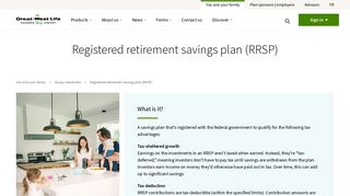 RRSP, Registered Retirement Savings Plan | Great-West Life in Canada