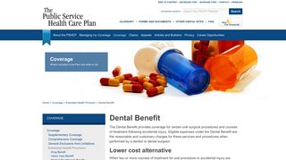 Public Service Health Care Plan | Dental Benefit