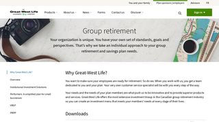 Group Retirement Plans | Great-West Life in Canada