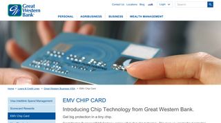 Great Western Business VISA® Card | Great Western Bank