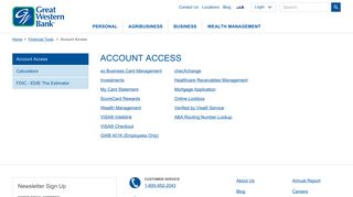 Account Access | Great Western Bank