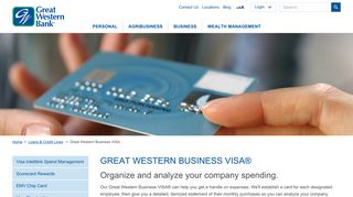 Business Purchasing Card | Great Western Bank