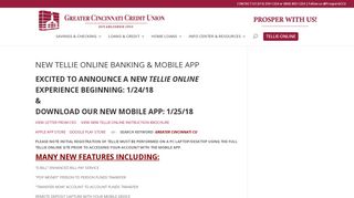 NEW TELLIE ONLINE BANKING & MOBILE APP | Greater Cincinnati ...