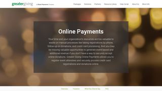 Online Payments - Greater Giving