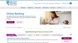 Digital Banking | Online Banking Services | Greater Nevada Credit Union