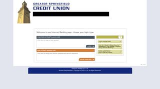Login - Greater Springfield Credit Union
