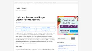 www.greatpeople.me - Login and Access your Kroger GreatPeople ...