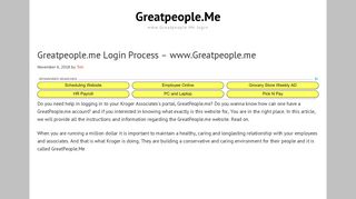 Greatpeople.me Login Process - www.Greatpeople.me