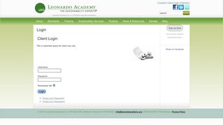 Login - Leonardo Academy