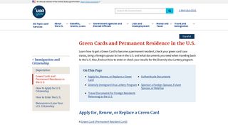 Green Cards and Permanent Residence in the U.S. | USAGov