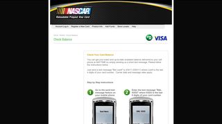 NASCAR Prepaid Visa Online | Green Dot - Green Dot | Get a Card