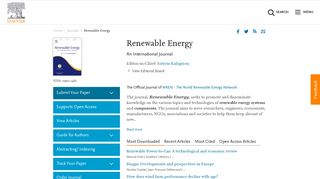Renewable Energy - Journal - Elsevier