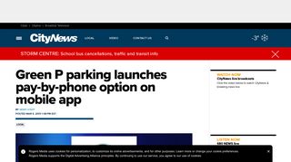 Green P parking launches pay-by-phone option on mobile app