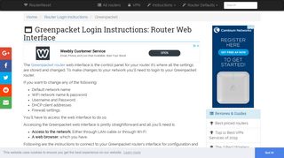 Greenpacket Login: How to Access the Router Settings | RouterReset