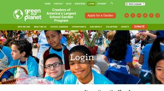 Login - Green Our Planet