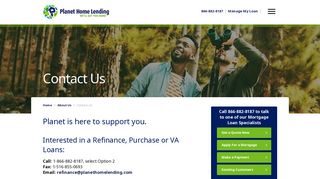Contact Us | Planet Home Lending