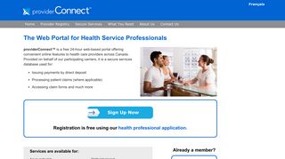 providerConnect - Health Professional Portal