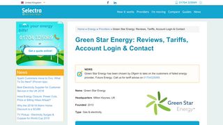 Green Star Energy: Reviews, Tariffs, Account Login & Contact | Selectra
