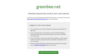 Greenbee Webmail