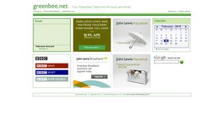 Greenbee Telecoms Homepage
