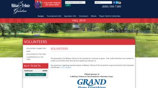 The Greenbrier Classic - Volunteers