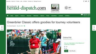 Greenbrier Classic offers goodies for tourney volunteers | Sports ...