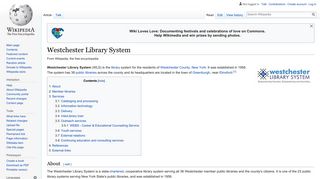 Westchester Library System - Wikipedia
