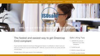 The fastest and easiest way to get Greencap Cm3 compliant - ISOsafe ...