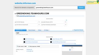 greeneking.teamhours.com at Website Informer. Login. Visit ...