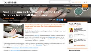 Small Business Toolbox: 7 Online Fax Services for ... - Business.com