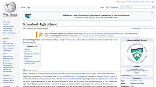 Greenford High School - Wikipedia