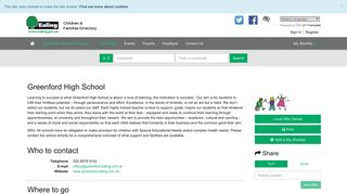 Greenford High School | Ealing Directory