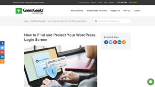 How to Find and Protect Your WordPress Login Screen - GreenGeeks