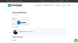 Access Webmail - GreenGeeks