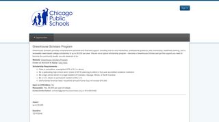 Greenhouse Scholars Program - Chicago Public Schools Scholarships