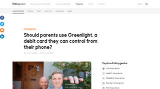 Should parents use Greenlight, a debit card they can control from their ...
