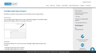 Greenlight Supplier Approval Support - Muddy Boots Software