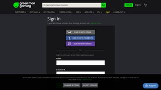Sign In - Green Man Gaming